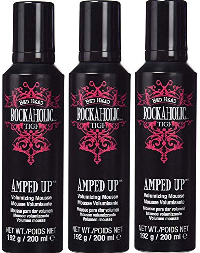 Tigi Rockaholic AMPED UP - Mousse volumizadora (3 unidades, 200 ml)