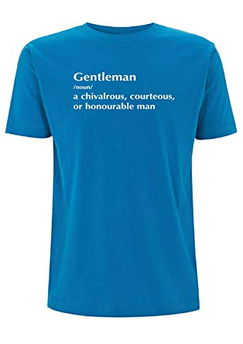 Time 4 Tee - Camiseta para Hombre con Mensaje en inglés Gentleman Significado Azul Azul eléctrico L