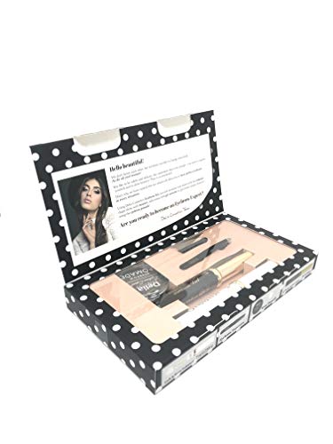 TINTETRATAMIENTO KIT NEGRO para Cejas Y Pestañas profesional 4 en 1, KIT PARA UNA MIRADA INOLVIDABLE (EXPERT KIT MARRON (CON POMADA))