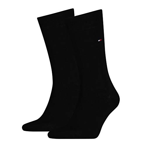 Tommy Hilfiger Classic – Calcetines para hombre, 4 pares negro 39-42