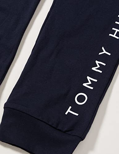 Tommy Hilfiger Conjunto básico de Jersey LS Pant Juego de Pijama, Calm Water/Desert Sky, 8-10 años para Niños