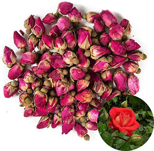 TooGet Brotes Naturales de Rosas Rojas Fragantes Pétalos de Rosa Flores Secas Al por Mayor - 225g