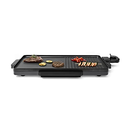 Tristar BP-2750 Plancha – Diseño Moderno – Gran Superficie para cocinar de 49 x 27 cm, 2000 W, Negro