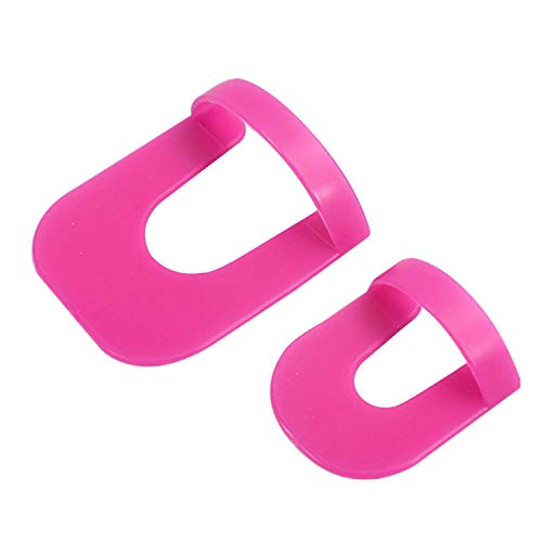 TRIXES Paquete de 26 Plantillas de Plástico Rosa para Esmaltar Uñas Ayuda Guía Manicura Esmalte de Uñas Francesas