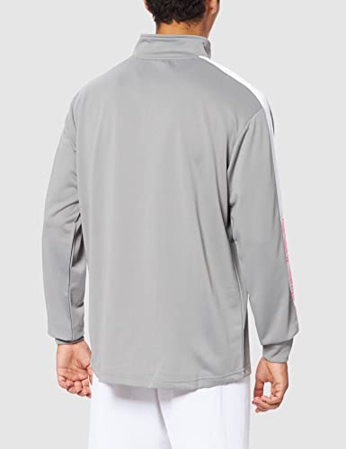 UMBRO Covadonga Training Sweat Sudadera De Entrenamiento, Hombre, Gris y Fucsia, XL