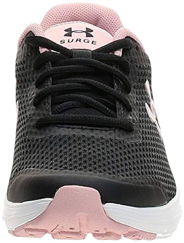 Under Armour UA W Surge 2, Zapatillas para Correr Mujer, Negro (Black/White/Particle Pink), 43 EU