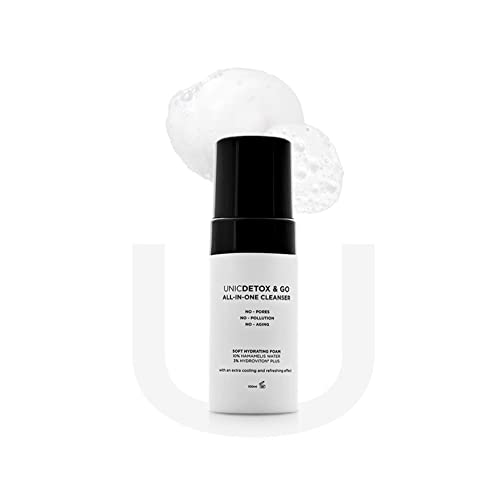 UNICSKIN - Espuma Limpiadora Facial - Unicdetox & Go - 100 ml - Ayuda a Conservar la Máxima Pureza de la Piel - Ideal para Pieles con Tendencias Acnéicas - Acción Limpiadora