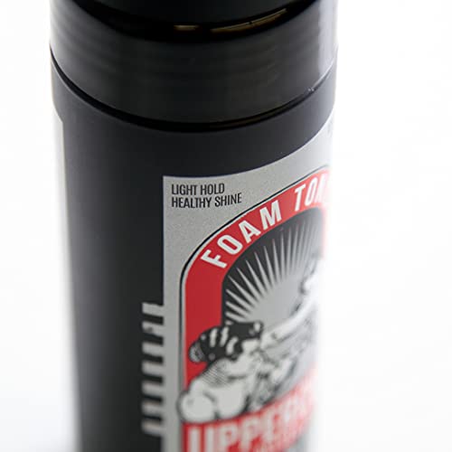 Uppercut Deluxe Foam Tonic For Men Light Hold and Light Shine Hair Mousse For Men Suitable For All Hair Types 1 x 150g
