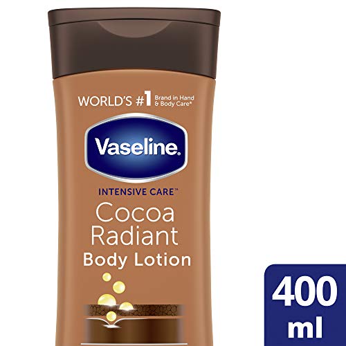 Vaseline Intensive Care Cocoa Radiant 100% manteca de cacao Loción Corporal para piel seca 400ml