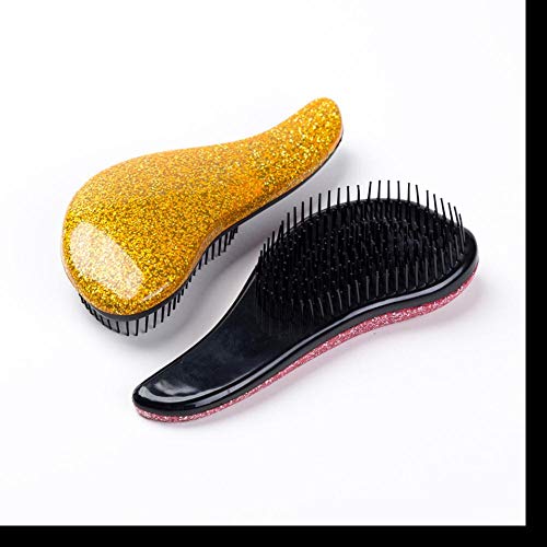 Venta al por mayor Magic Handle Comb Anti-static Massage Hair Brush Tangle Detangle Shower Massage Hairbrush Comb Salon Salon Styling Tool, Silver, Estados Unidos