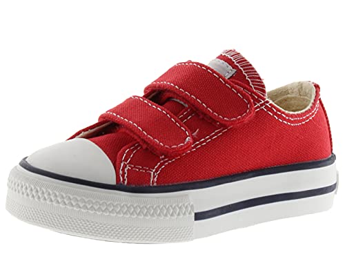 victoria Plano VICTORIA Basket Tribu Lona con Cierre DE Tira ADHERENTE 106555-WOMEN para Mujer Rojo 40