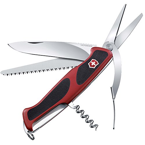 Victorinox Rangergrip 71 Gardener, 130 mm, Cachas de 2 Componentes, Rojo/Negro