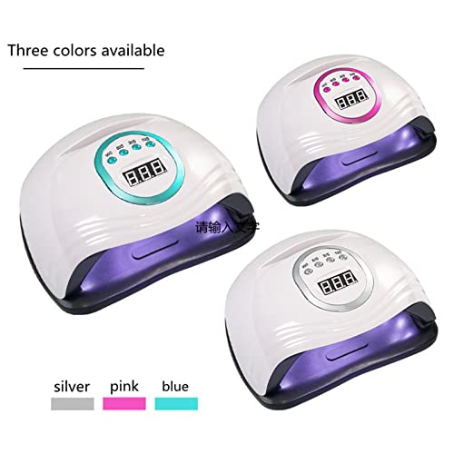 Vofikoli Lámpara de uñas UV LED inteligente de 3 V, luz de curado de uñas secadora con sensor automático de cuentas de 40 lámparas, soporte portátil para teléfono profesional para terapia de luz de