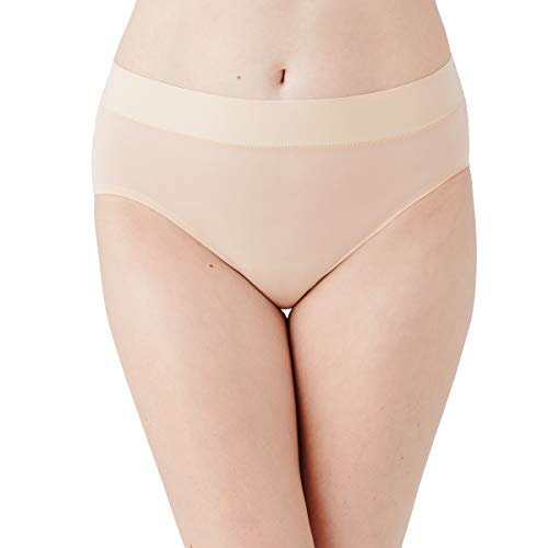 Wacoal Women's at Ease Hi Cut Brief Panty, Sand, Small