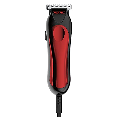 Wahl T-Pro - Recortadora de barba con cable para hombres, afeitadora de hombres, corte de pelo afro, con cable, recortadoras de rastrozos, detalles y contornos, juego de aseo masculino