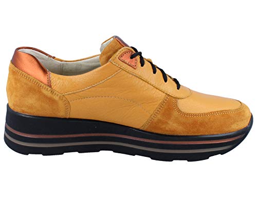 Waldläufer Mujeres Zapatos Planos OKKA Rost Amarillo, (OKKA Rost) 758001-401/232 | 41 EU OKKA Rost