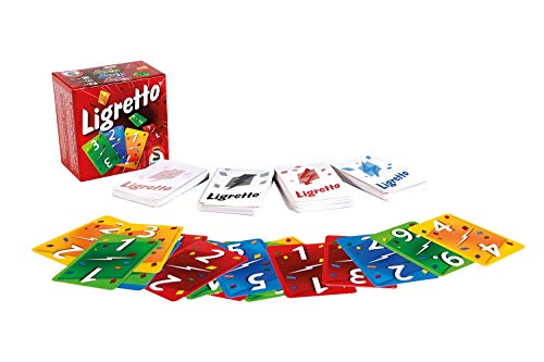 WDK Partner Starter Ligretto - Juego de Mesa, Color Rojo - Ligretto Rojo. Cartas