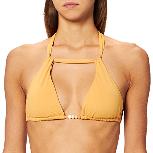 Women' Secret Bikini HALTER REMOVABLE PAD TOP BAÑO MUST 6482432 AMARILLO ,85B para Mujer