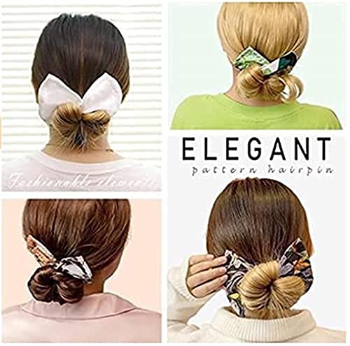 WWWL Pinza Pelo Mujer, Bandas para el Cabello de la Moda, Mujeres de la Diadema de Verano de la Diadema de la Cabeza, el Giro para el Cabello, el Clip de Magia de Tela con Clase Multicolor con Clase