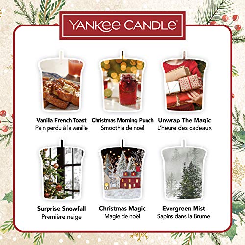 Yankee Candle Set de regalo | 12 velas votivas perfumadas de Navidad | Colección mágica de la mañana de Navidad