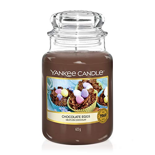 Yankee Candle - Vela perfumada en tarro de tamaño pequeño, Huevos de chocolate, Large Jar Candle