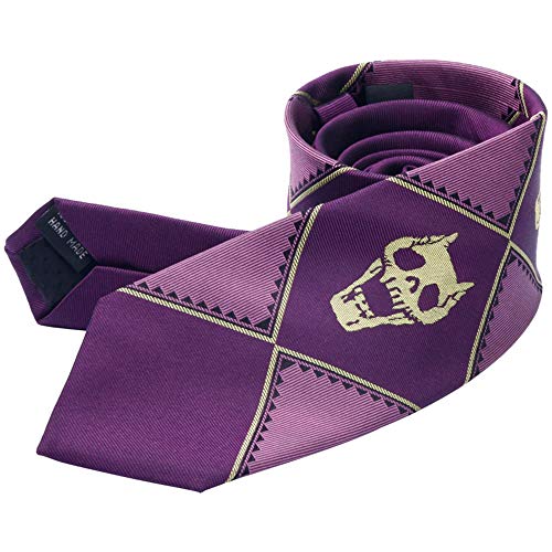 YuDanae JoJos Bizarre Adventure Kira Yoshikage - Corbata de seda para disfraz de cosplay (Púrpura)