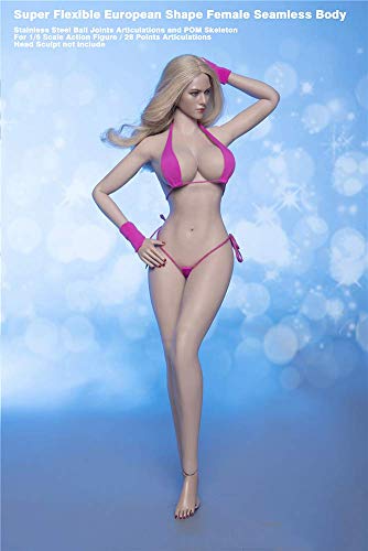 ZSMD Conjunto Completo Cuerpo De Silicona 1/6 Muñecas Tipo De Cuerpo Regordete Belleza Sexy Europea Y Americana (Cabeza Esculpida No Incluida)