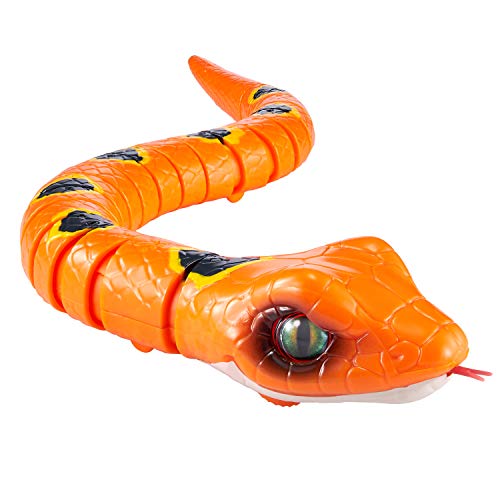 ZURU ROBO ALIVE - Slithering Snake Juguete Robótico a Pilas, Color Naranja (25235A-B-S003)